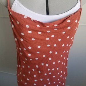 Polka Dot Cowl Neck Cami Elodie